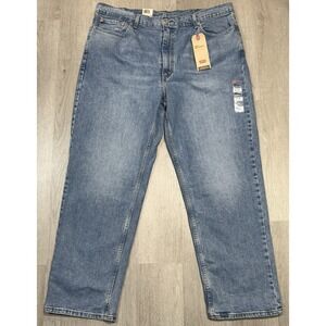 Levi's 550 Relaxed Jeans Men 42x32 Medium Wash Tapered Leg Stretch Casual NWT